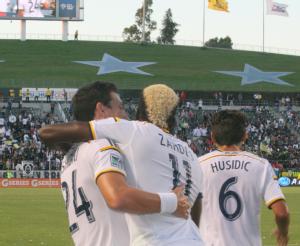 Galaxy rout the Revs